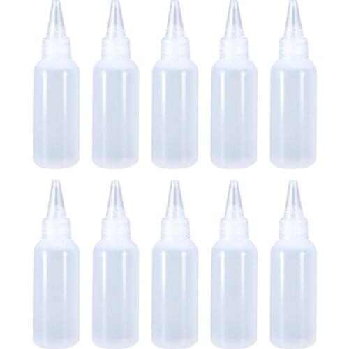 10 pcs 30ML Kitchen Plastic Squeeze Bottle Condiment Dispenser for Sauce Vinegar Oil Ketchup Cruet Salad Sauce Oil Dispenser