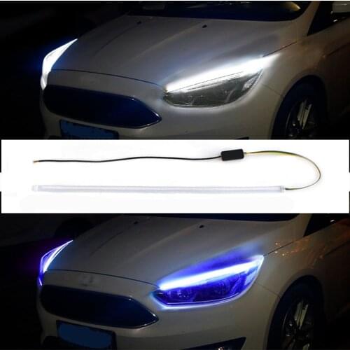 2x Ultrafine Cars DRL LED Daytime Running Lights Streamer Turn Signal for Volkswagen vw POLO Tiguan Passat CC Golf GTI R20 R36