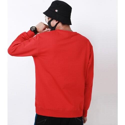 2020 New Arrival O-neck Cotton Casual Solid Terry T Shirt Brand Clothing Hip Hop Advertising Art Loose Long Sleeve Wholesale