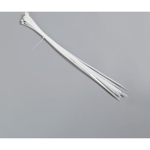 8x500 high quality nylon self-locking zip ties white cable ties