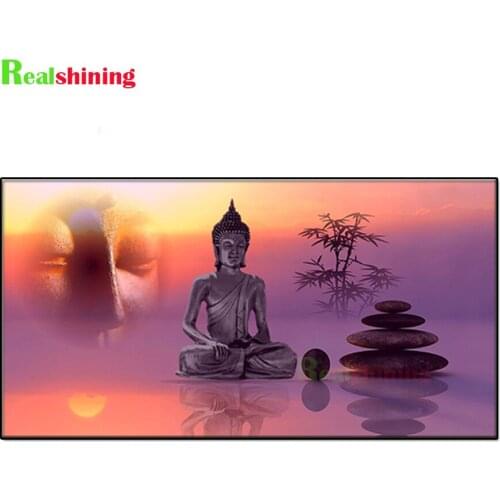 Full diamond Diy diamond painting Zen Buddha, stone, bamboo picture rhinestones embroidery diamond mosaic 5d cross stitch N1926
