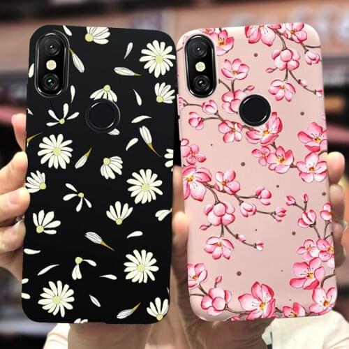 For Xaiomi Mi 8 Pro Case Mi8 Lite Soft Silicone Colorful Flowers Phone Cases For Xiaomi Mi 8 Lite Mi8 Pro Back Cover Full Bumper