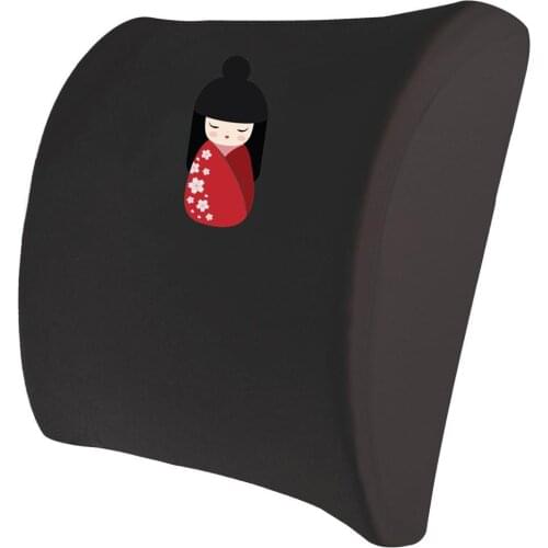 Custog X-LARGE Memory Foam Pillow Seat Cushion Waist Support Back Cushion For Office Chair Orthopedic Health Care Pad Geisha