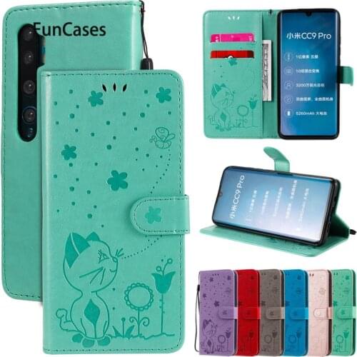 Colorful PU Leather Book Flip Phone Bag For ajax Xiaomi CC9E Cover Cases Covers Shell sFor cover A3 CC 9E CC9 Pro 9 A2 Lite Mi