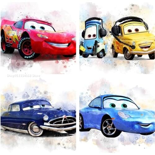DIY Diamond Painting Disney Pixar Car Canvas Full Diamond Cartoon Anime Cross Stitch Kit Childrens Room Decoration Gift