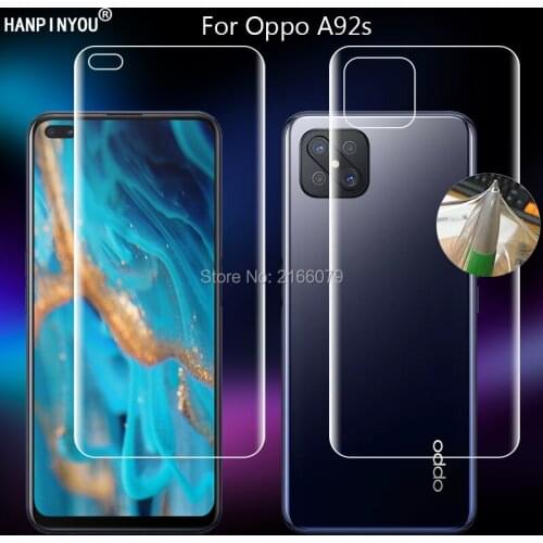 For Oppo Reno4 Z 5G / A92s 6.57" Clear TPU / Matte Anti-Fingerprints Hydrogel Full Cover Soft Screen Protector Film
