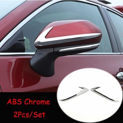 For Toyota Avalon xx25 2019 2020 ABS chrome/Carbon fibre Car Rearview mirror decoration strip Cover Trim car accessories 2pcs