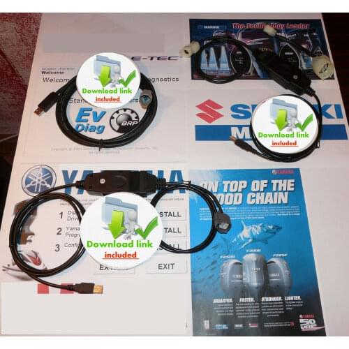 For Yamaha+Evinrude ETEC (Johnson) + SUZUKI Outboard Diagnostic set