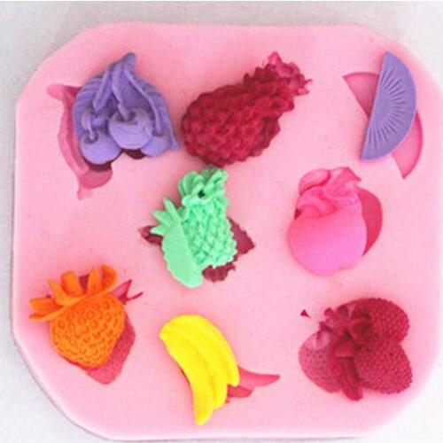 F1077 Fruit Silicone Fondant Mold Gum Paste Cake Decorating cake topper Mould