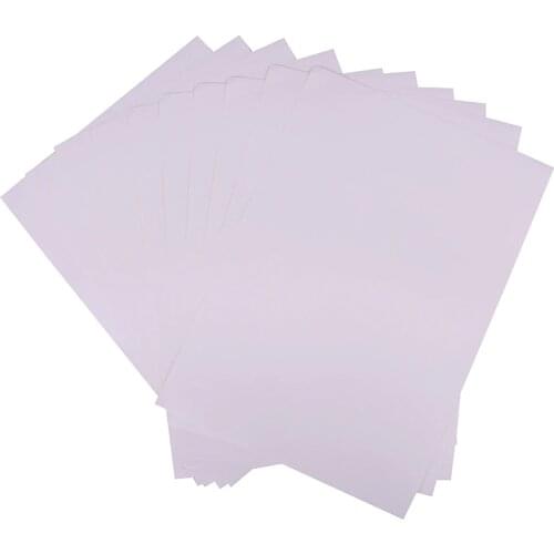 10 Pcs/Set Self Adhesive Sticker Label 210mmx297mm A4 Glossy & Matt Kraft Adhesive Sticker for Printer Copier Craft Paper