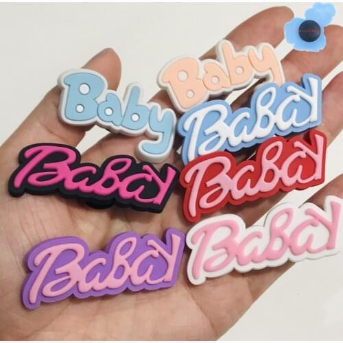 Wholesale 50pcs PVC Colorful Baby Kids Shoes Accessories Fashion Garden Shoe Decorations Fit Bracelet Croc Jibz Charm