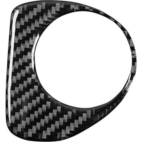 Carbon Fiber Engine Ignition Start Switch Lock Trim Cover for Ford F150 2015-2019 Accessories