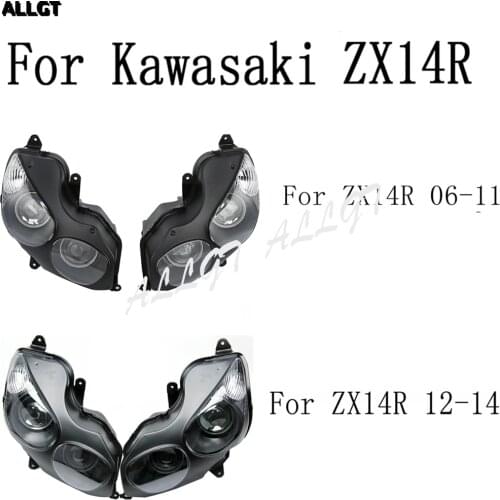 Motorcycle Front Headlamp Headlight Assembly For Kawasaki ZX14R 2006 2007 2008 2009 2010 2011 2012 2013 2014