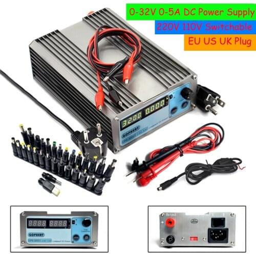 Adjustable DC Laboratory 32V 5A Mini Lab Power Supply Voltage Regulator Stabilizer Switching Power Supply 220V110V Convertible