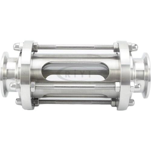 With Cover Fit 76mm Tube OD x 3" Tri Clamp Homebrew Sanitary Diopter Flow Sight Glass SUS304 Stainless