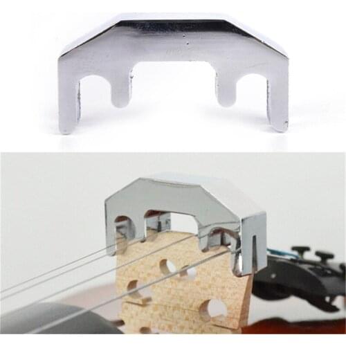 Silver Metal Electric Acoustic Violin Mute Fiddle Silencer Quiet Practice Mute Special Silencer Adult Pianno Gitaar Accessory
