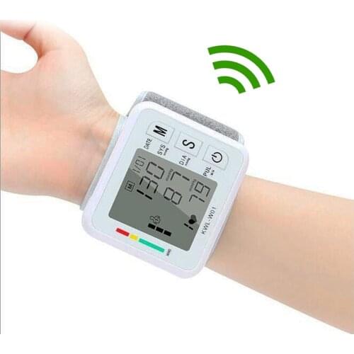 Wrist Sphygmomanometer Digital Blood Pressure Monitor BP Meter Portable Pulse Rate Tester Health Medical Equipment Kit