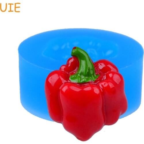 VYL011U 20.4mm Red Pepper Silicone Mold - Fondant, Cake Decoration, Resin, Baking Tools, Chocolate, Cookie Biscuit, Gum Paste