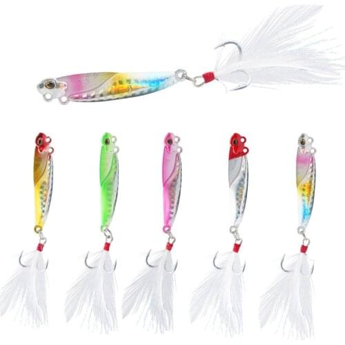 1PCS 10.7G/15.8G/20.4G VIB Metal Jig Fishing Lures Wobbler Sinking Hard Bait Artificial Japan Spinner Spoon Fishing Tackle