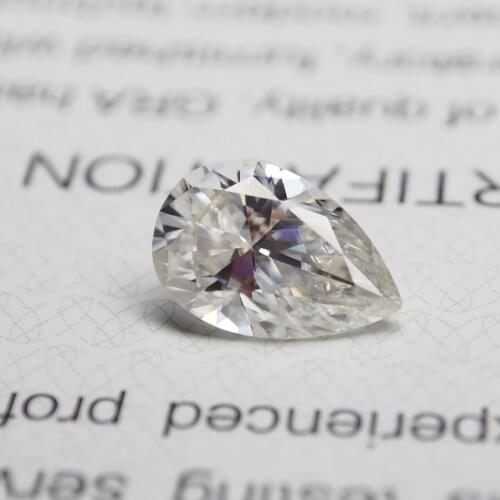 2021 On Sale Meisidian 10*12 D Color VVS Moissanite Diamond Pear Cut Loose Gemstone CustomCertificat Lab Grown
