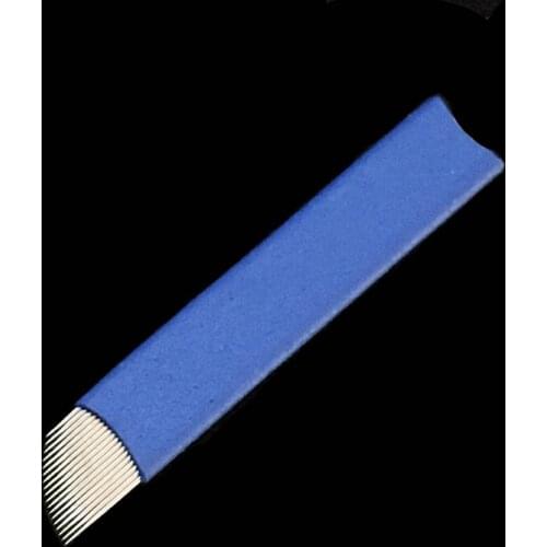 250 PCS 18 Pin 0.20mmTattoo Needles Permanent Makeup Eyebrow Embroidery Blade For 3D Microblading Manual Tattoo Pen