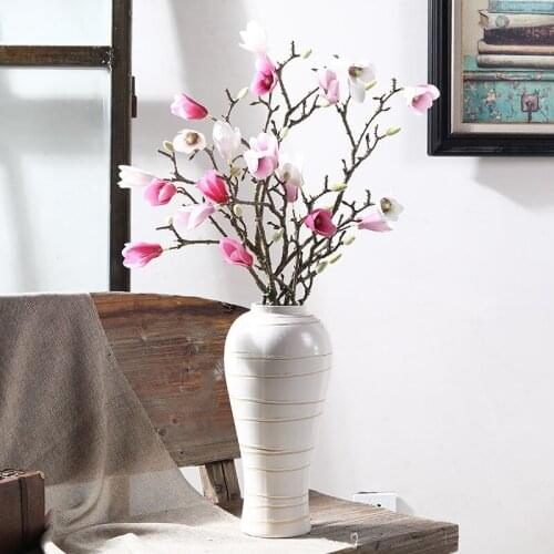 88cm Artificial Magnolia Flower Branch Home Garden Office Bedroom Living Room Decoration Party Supplies flores artificiais