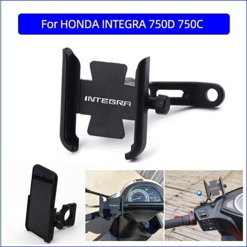 Motorcycle Accessories handlebar Mobile Phone Holder GPS stand bracket For HONDA INTEGRA 750D 750C 750T NC750D