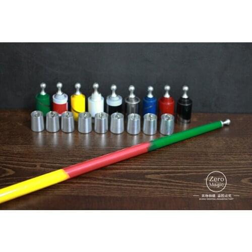 Free shipping 10 colors Metal Vanishing Cane - Magic Tricks,Silk&Cane Magic,Close Up,Stage Magic,Illusions,Comedy,Accessories