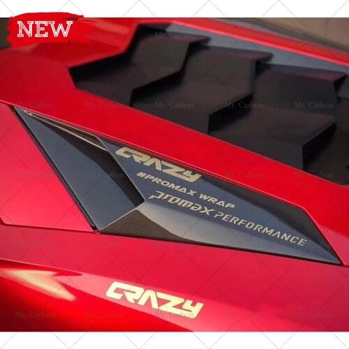 FOR Aventador LP750 SV Style CARBON fiber Side Vent trim body kit tuning part for LP700 LP720 carbon roof air intake duct racing