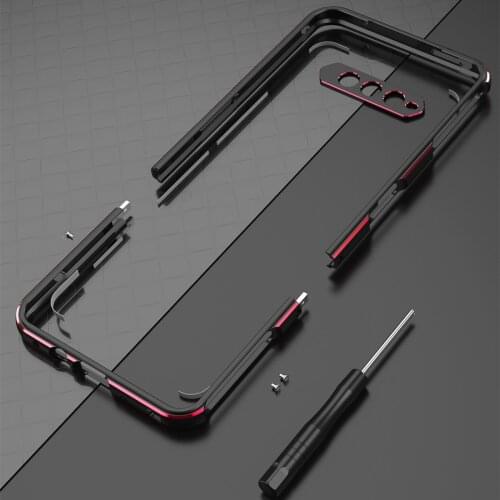 For Xiaomi Blackshark Black Shark 4 / 4 Pro Aluminum metal bumper Frame Slim Cover phone case+ carmera Protector Simply