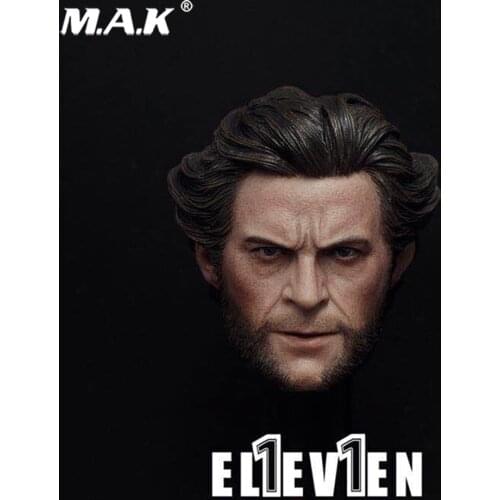 Action Figure head 1/6 Scale Uncle Hugh Jackman Head Sculpt 1:6 Head Carving Model Collectible Doll Toys Accessories
