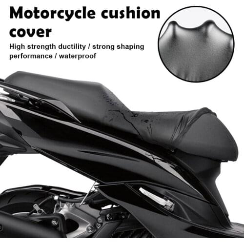 Elastic Motorcycle Seat Cover Universal Motorcycle Flexible Seat Protector DIY with Storage Bag NJ88