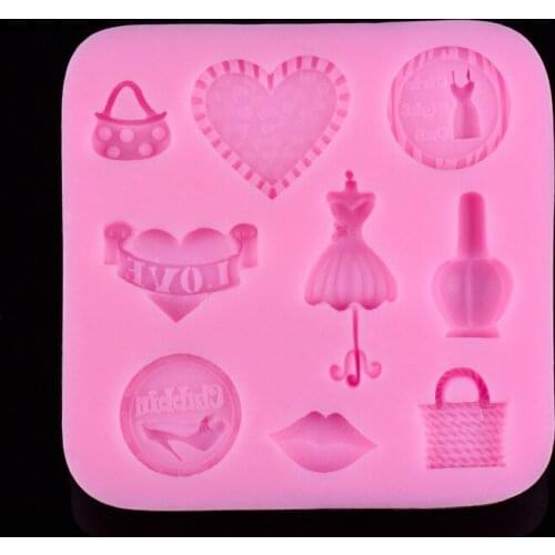 Hot New Arrival Wholesale Silicone Cake Mold Lady Use Fondant Cake Decorating Tools Silicone Bakeware D223
