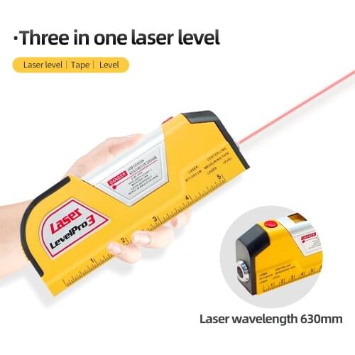 Infrared Laser Level Horizontal Meter Tape Scale Multi-functional Measure Instrument Vertical Equipment Measuring