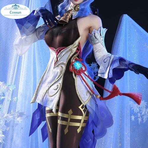 Anime Genshin Impact Ganyu Cosplay Costume Game Suit Dress Uniform Initial Five Stars Gan Yu Halloween Costume For Women Girls