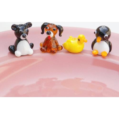 Cute Penguin Dog Duck Handmade Glass Beads DIY Fun Homemade Bracelet Material Handmade Earrings Jewelry Accessories