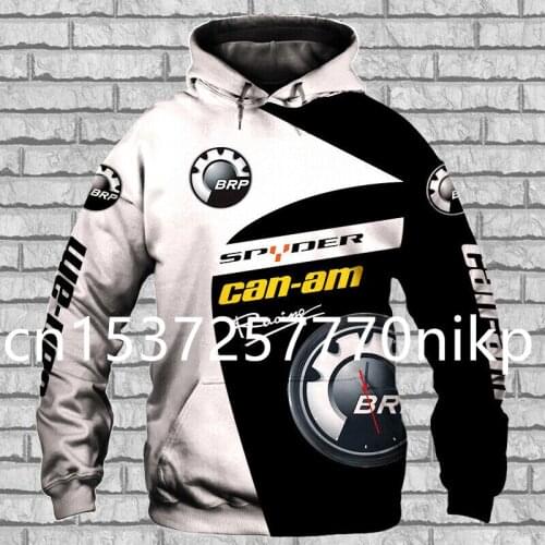 2021 New Can-Am Spyder Mens Hoodie High Quality Harajuku Sweatshirt Hip Hop Mens Clothes Oversized Hoodie 3D Anime Streetwear