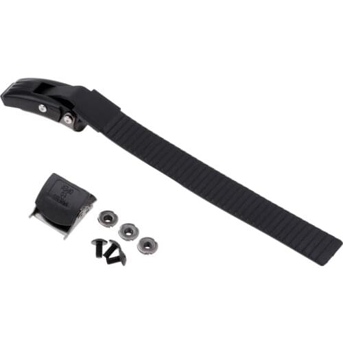 Set of 8pcs 22x2cm Inline Skate Strap Buckle with Clamp Screws Nuts Kits