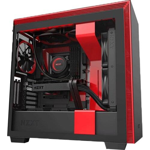 NZXT H710I desktop water-cooled chassis, ATX tempered glass side through 360 cold row, Game chassis