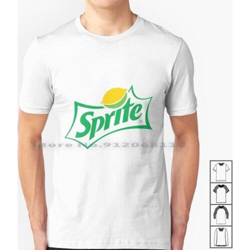 Original Green Sprite Logo T Shirt 100% Cotton Sprite Logo Green Vintage Pinup Color Original