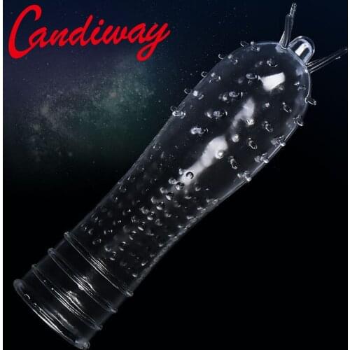 Vibrator sleeve Penis Extender Sex Products Reusable Condoms Dragon Cock Ring Penis Sleeve For Men Sex Toys lover games