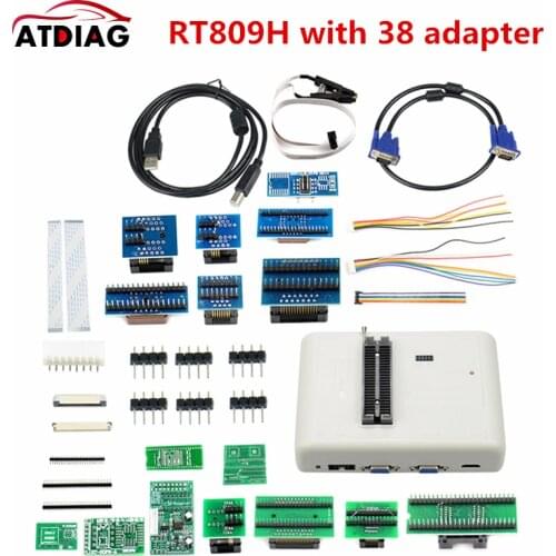 High Quality RT809H with 38 adapter EMMC-Nand FLASH RT809H+38 adapter universal programmer Free Shipping