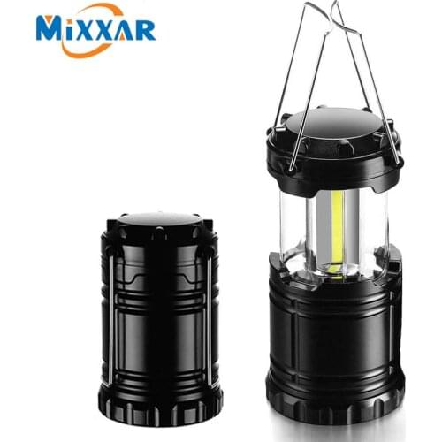 ZK20 COB LED Mini Portable Lighting Lantern Camping Lamp Torch Outdoor Camping Light Waterproof Flashlight Powered By 3*AAA