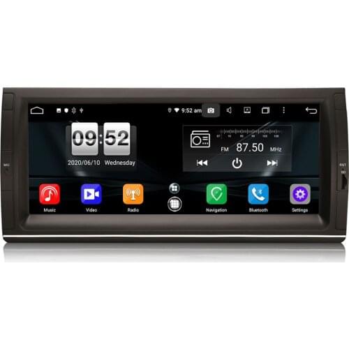 10.25" Android 10.0 OS Car Multimedia Navigation GPS Radio System Player for BMW X5 E53 2000-2007 E39 M5 1999-2003 E39 1995-2003
