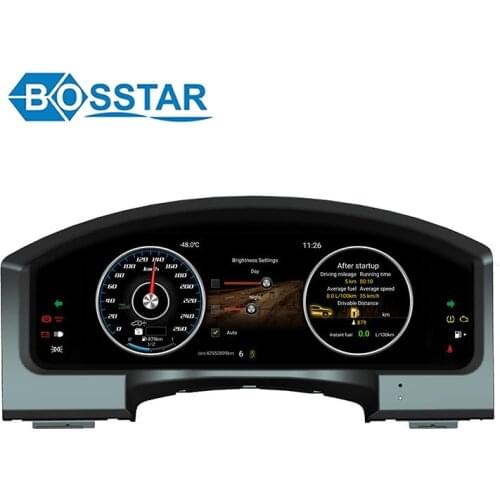 12.3 inch multi functional car instrument speedometer with night vision system