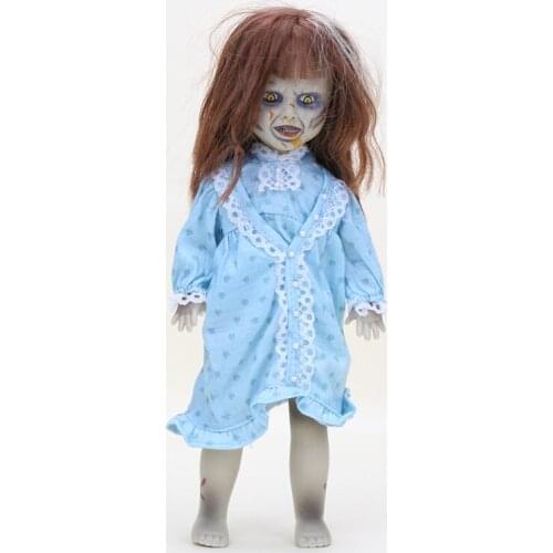 25cm Terror Film The Exorcist Living Dead Dolls Scary Bride of Chucky Classic PVC Action Figure Toys Kids Halloween toy
