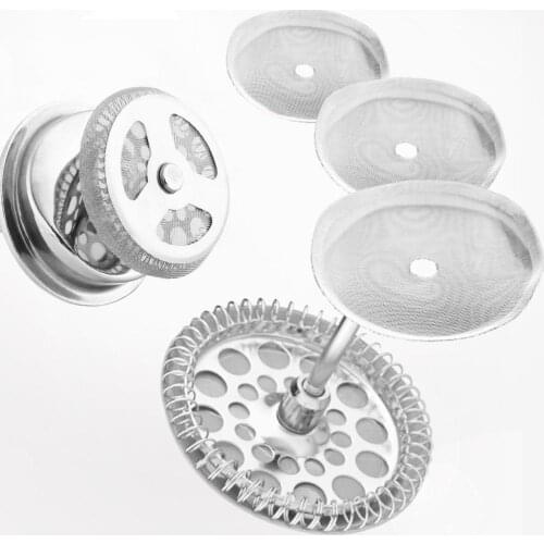 3Pcs Coffee Cup Stainless Steel Reusable Coffee Filter Filtering Mesh for French Press Coffee Tea refillable capsule