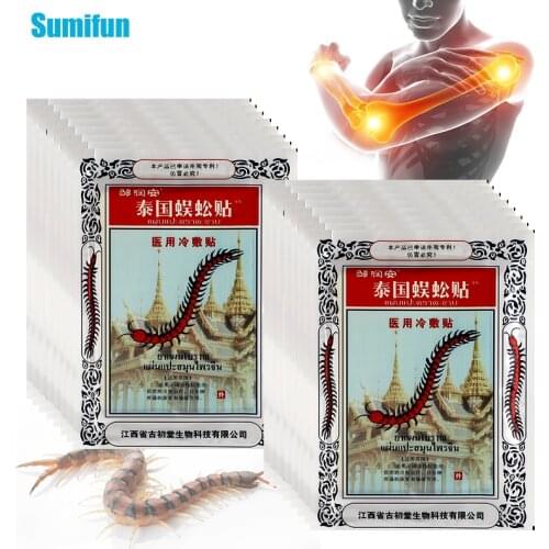 8/16/48/80pcs Thailand Centipede Poison Patch Arthritis Joints Pain Relief Plaster Back Neck Knee Orthopedic Medical Sticker