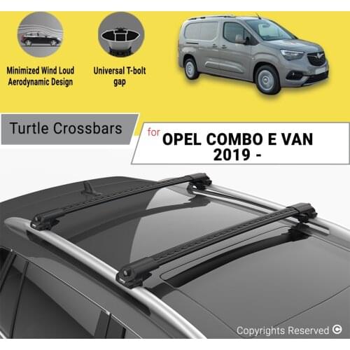 BARS FOR OPEL COMBO E VAN 2019 ON ALUMINUM ALLOY SIDEBARS CAR ROOF RACK LUGGAGE CARRIER CROSSBAR