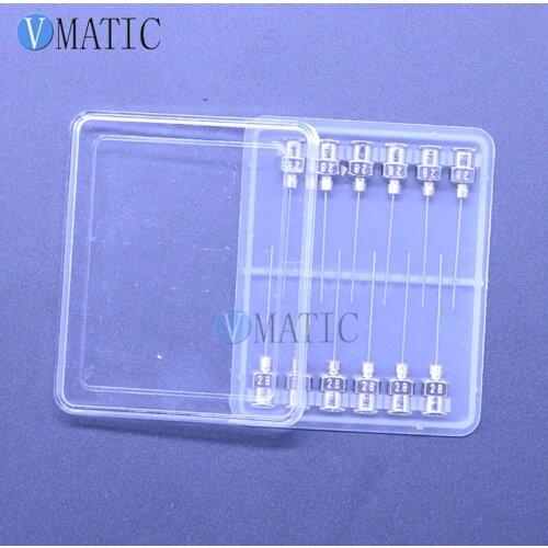 Free Shipping 12Pcs 1 Inch Tip Length 28G Blunt Stainless Steel Glue Dispensing Syringe Needles Tips Dispenser Needle